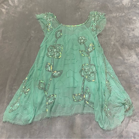 Free People Mint Green Embroidered Top - Picture 4 of 12